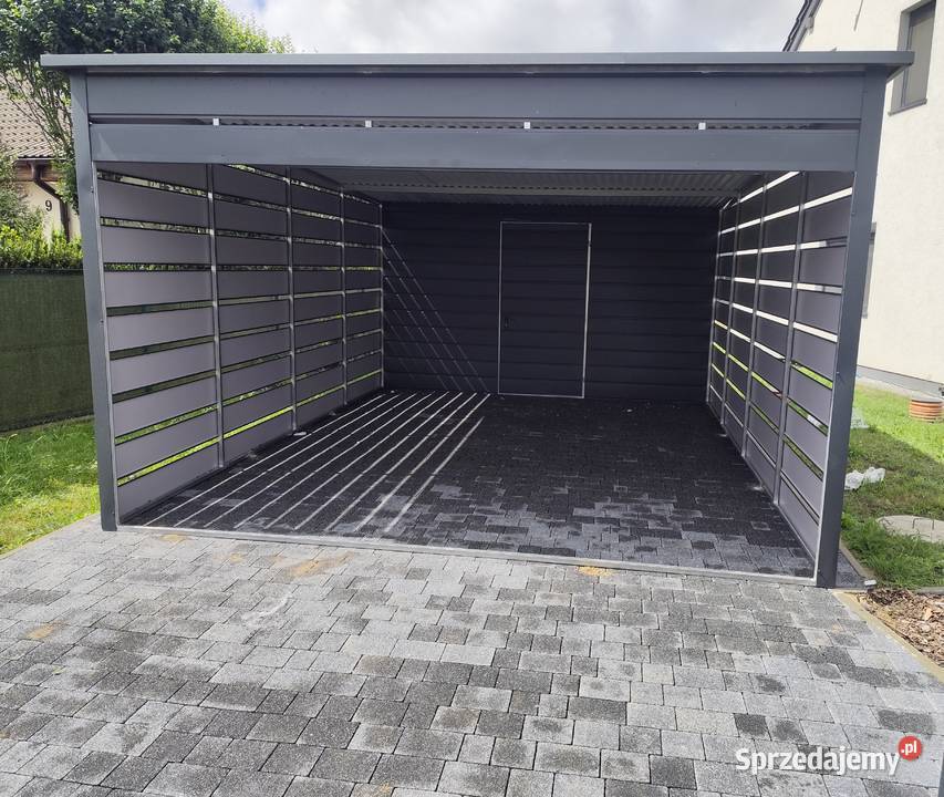 Garaż Blaszany Ocynkowany Wiata Magazynowa 60m2 Opoczno