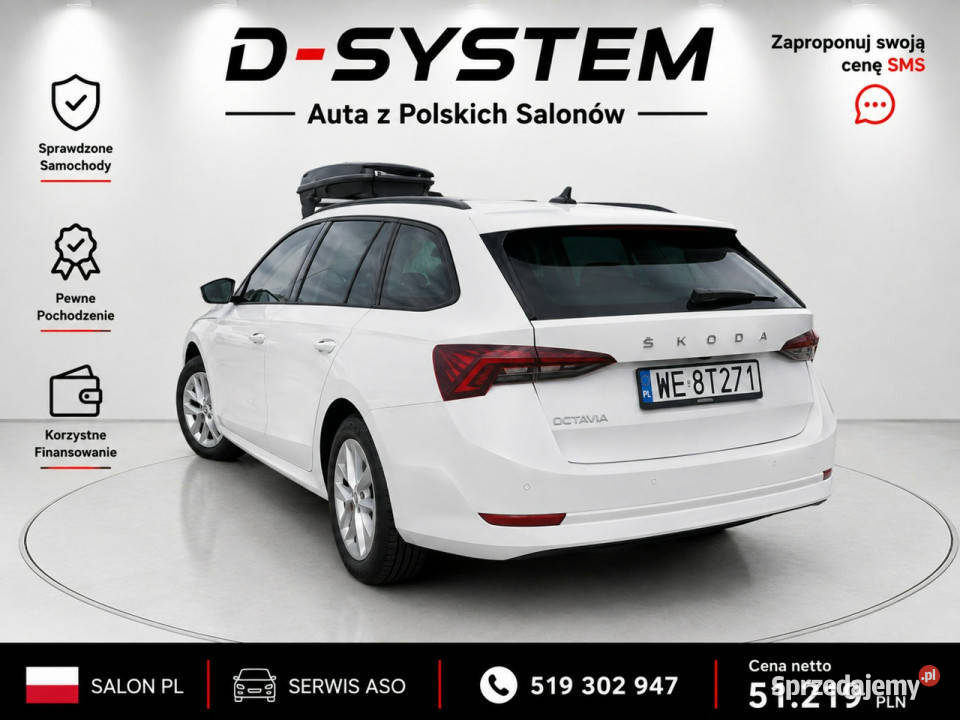 koda Octavia 2023 Salon Polska 1Właściciel ledy elektryczne lusterka Białystok