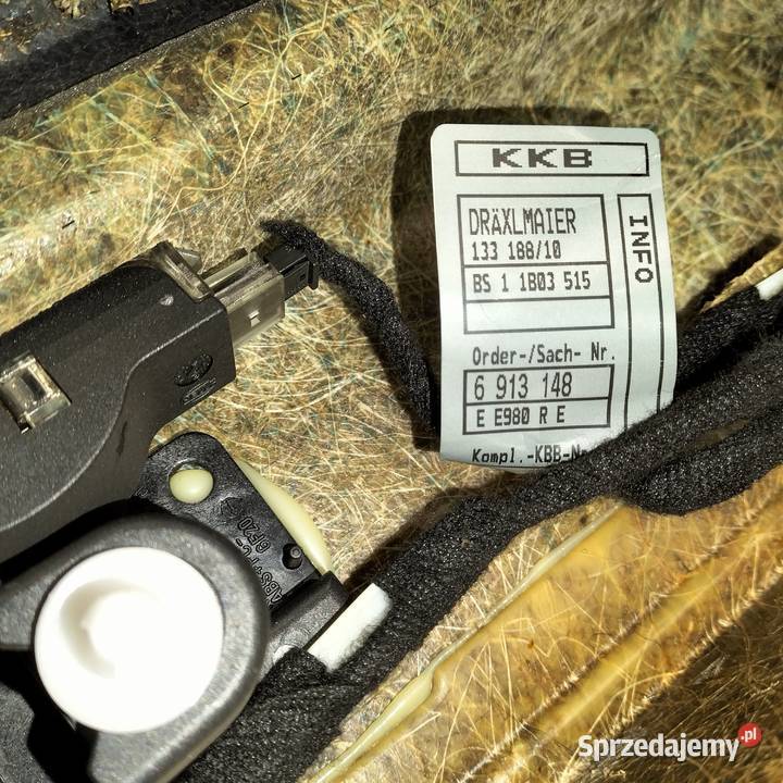 Boczek drzwi lewy tył BVMW E65 czarna skóRa Poręba sprzedam