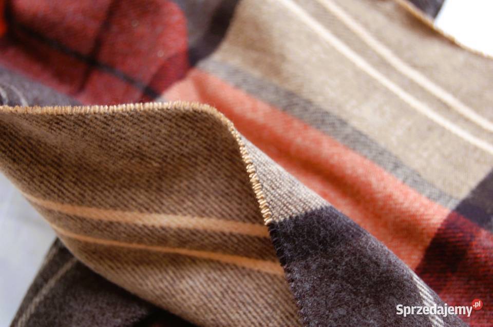 Szalik męski Pako Jeans akryl kratka rudy brąz lubelskie Lublin
