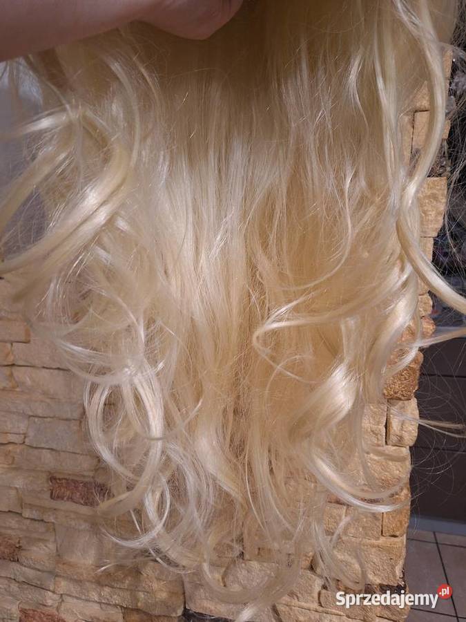 Peruka blond kręcone włosy długie Nowa wielkopolskie Kalisz