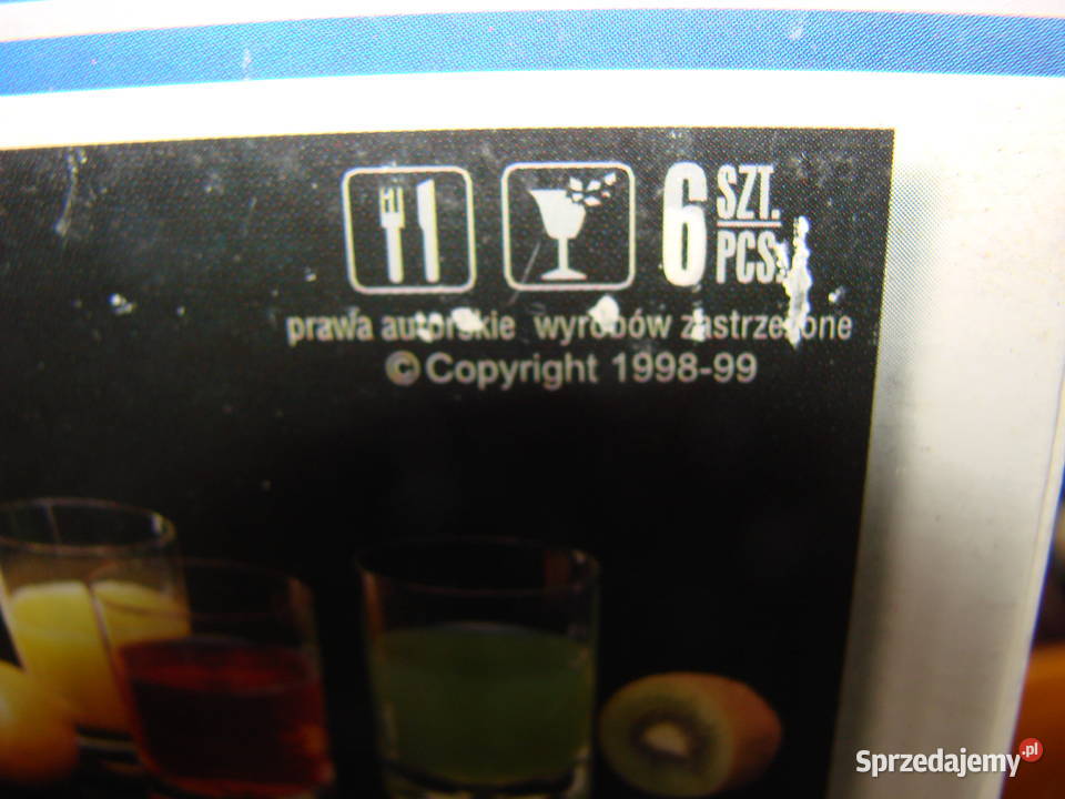 Krosno szklanki soft drink 6 Pruszcz Gdański