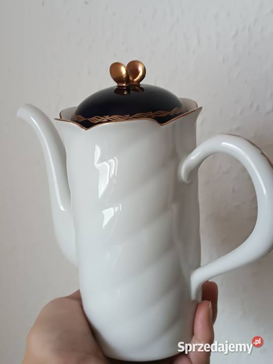 Porcelanowy kobaltowy zestaw GDR