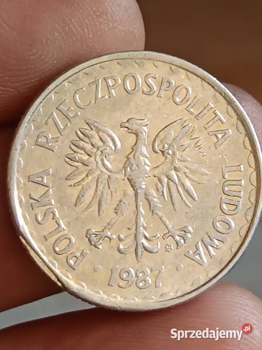 Sprzedam monete 1 zloty 1987 r odkroj lachy Chełm sprzedam