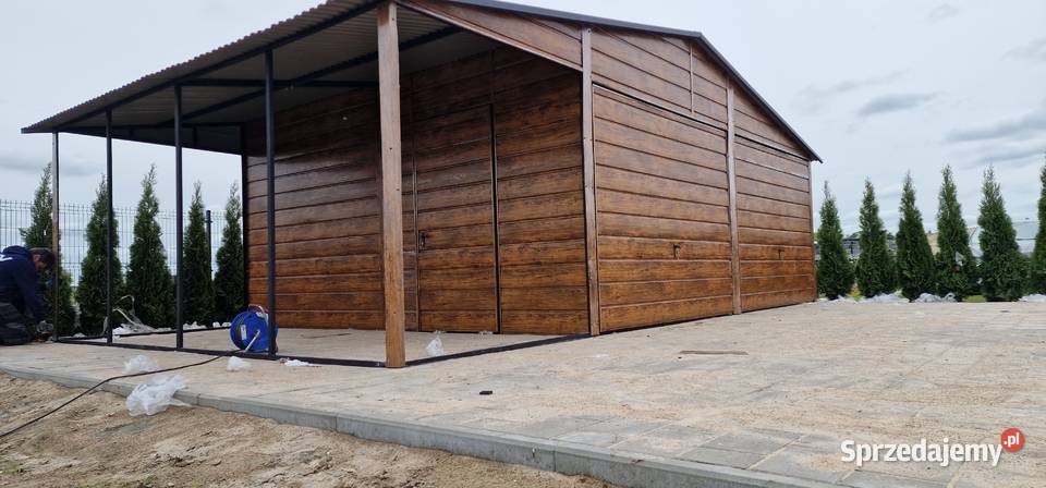 Garaż Blaszany Drewnopodobny 3x5 TANIO Garaże