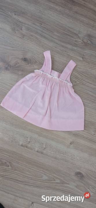 Sukienka niemowlęca pudrowy róż z haftem kujawsko-pomorskie Grudziądz