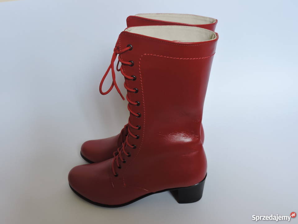 Obuwie skórzane obcas 5 z zamkiem Wadowice