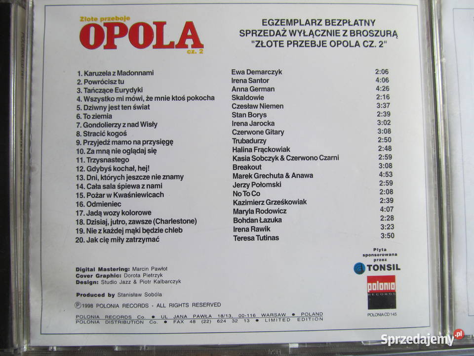 Złote przeboje opola vol 15 CD nowe Lublin