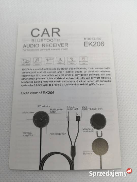 Bezprzewodowy zestaw głośnomówiący Bluetooth 41 Pozostałe Warszawa