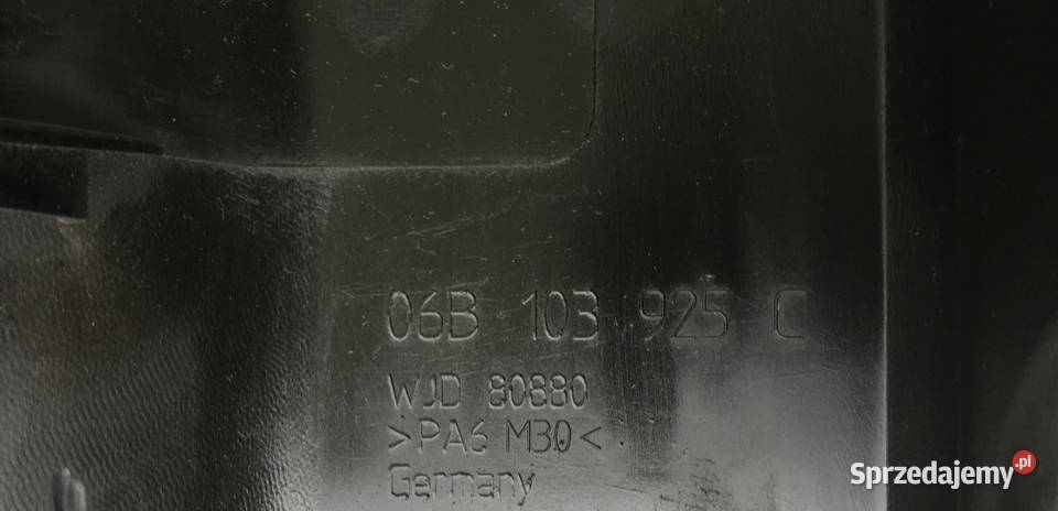 GÓRNA OSŁONA POKRYWA SILNIKA 20 B AUDI A4 B6 Działoszyce