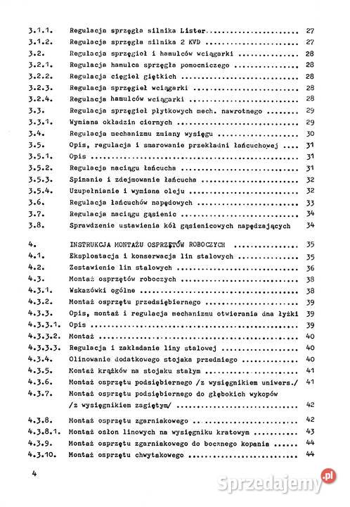 KOPARKA 251 instrukcja obsługi miękka Książki i Podręczniki Stalowa Wola sprzedam