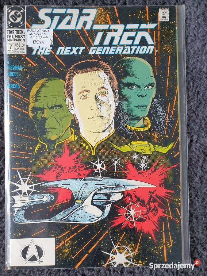 Star Trek The Next Generation 2 komiksy DC USA Rok wydania 1990 Gdynia