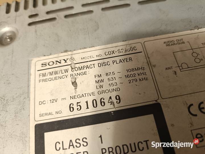 SONY CDXS2000 z kostką Poznań sprzedam