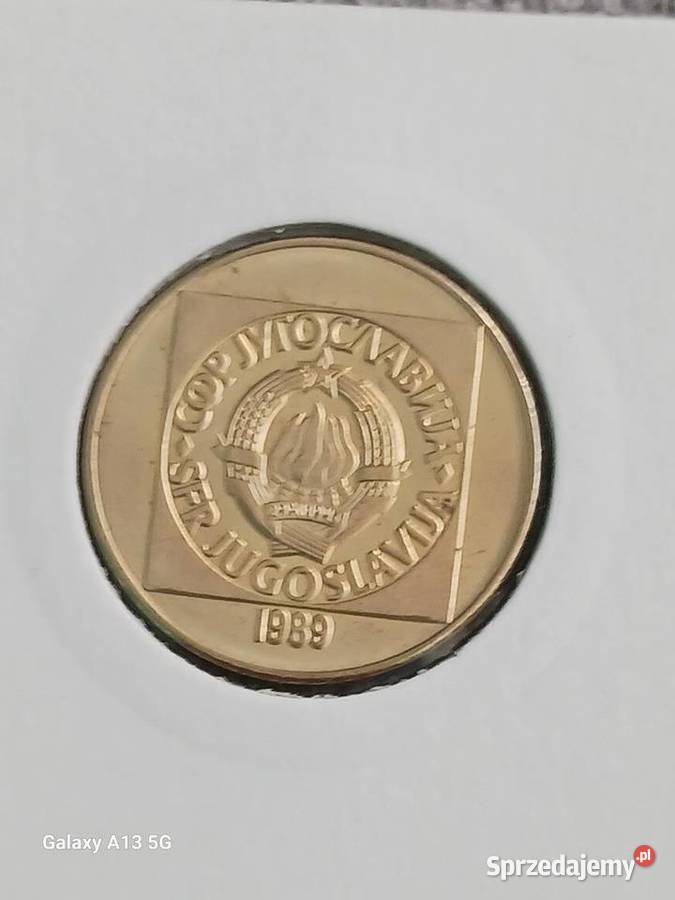 100 Dinarów Jugosławia 1989 Numizmatyka