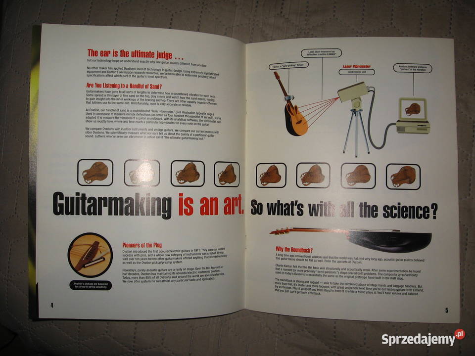 Ovation 1999 katalog gitar pomorskie
