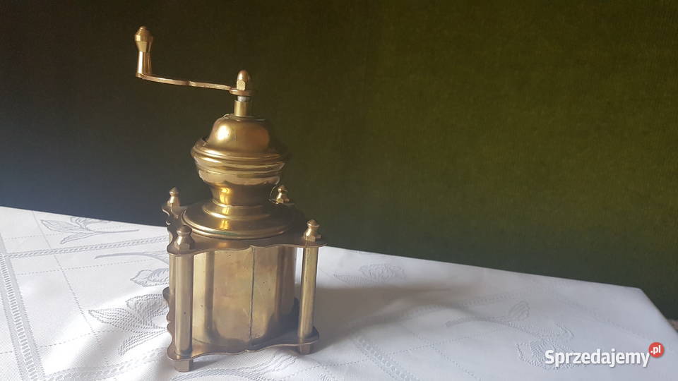 młynek do kawy z mosiądzu Przedwojenny Tarnowskie Góry