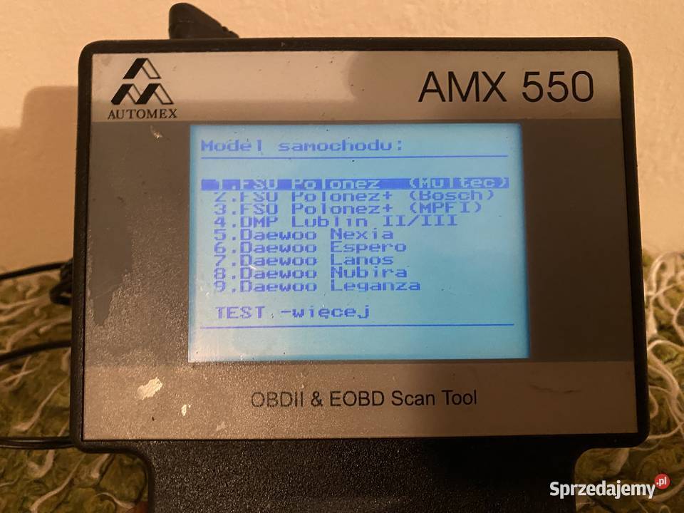 Tester układów wtryskzapłonowych AMX 550 Krzeszów