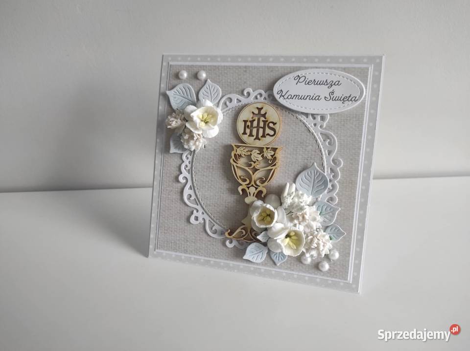 Kartka w pudełku ręcznie robiona Pamiątka Łódź sprzedam