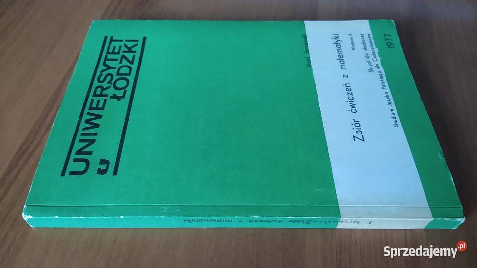 Zbiór ćwiczeń z matematyki skrypt Józef Kultura i Rozrywka Gdańsk sprzedam