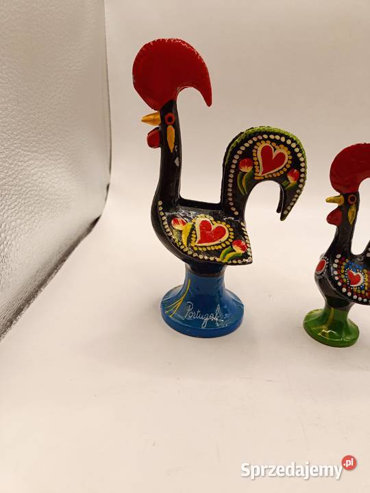 Zestaw czterech metalowych kogutów ptaków lubelskie Zamość sprzedam