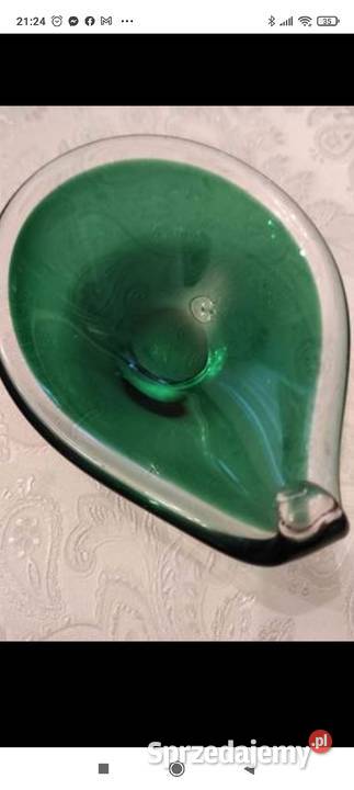 SZMARAGDOWA PATERA SEA GLASBRUK SZWECJA SEA 545 łódzkie