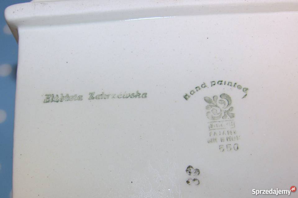 Oryginalny Fajans Włocławek półka z szufladkami Warszawa