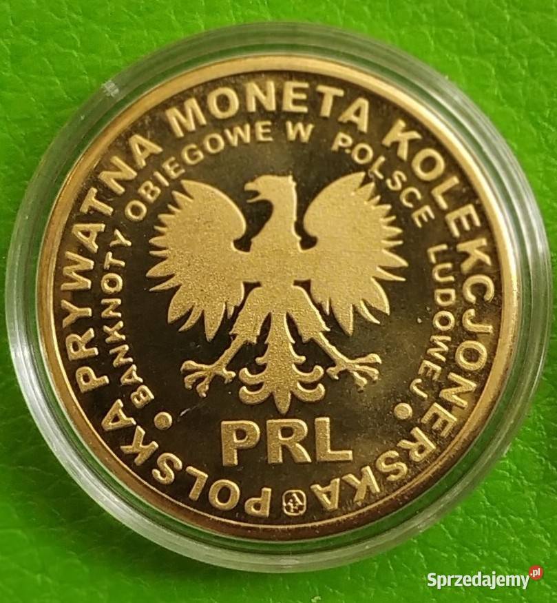 PLATYNOWANE Monety z Banknotem PRL 100 200 5000 Sosnowiec