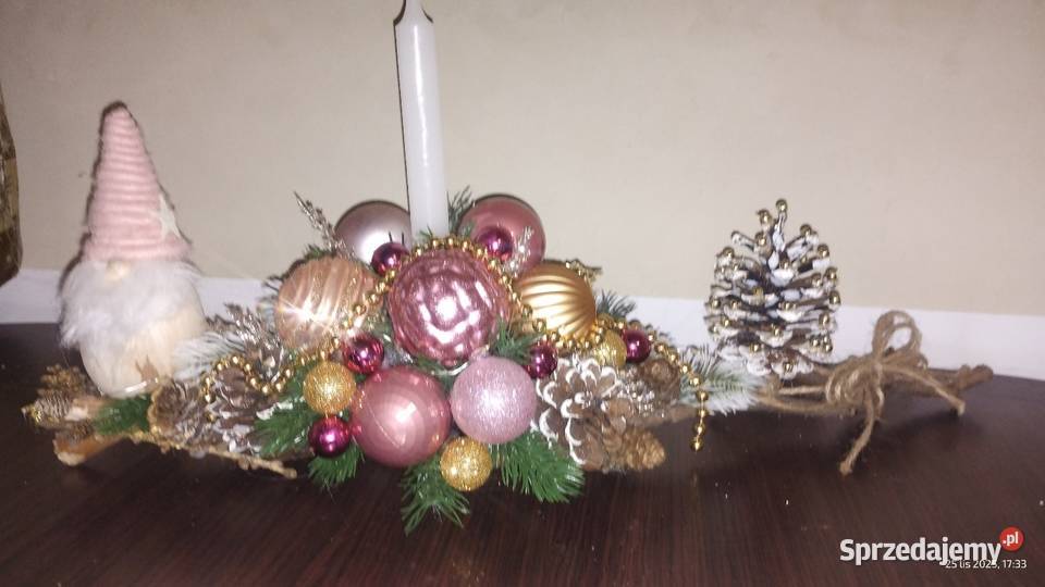 Stroik świąteczny bożonarodzeniowy na komodę małopolskie Koszyce