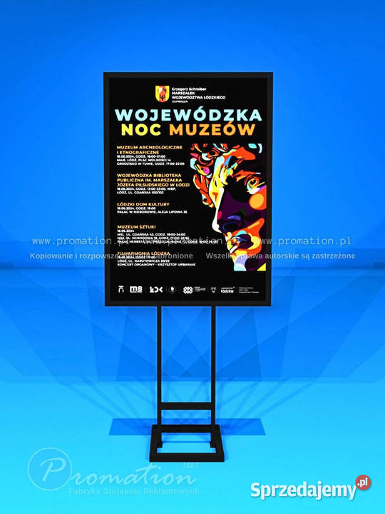 Stojaki na plakaty B1 i A1 do muzeum kina i