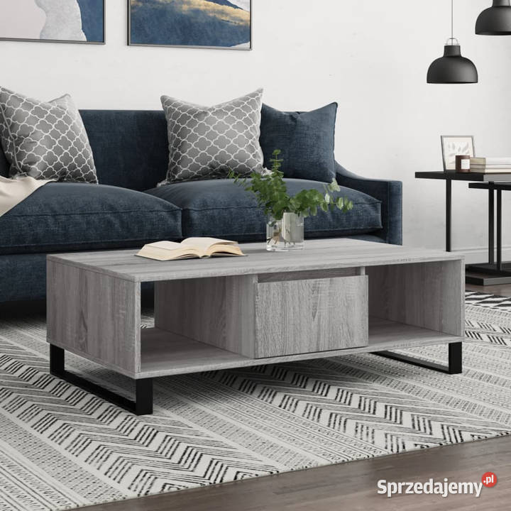 Stolik kawowy szary dąb sonoma 104x60x35 Warszawa
