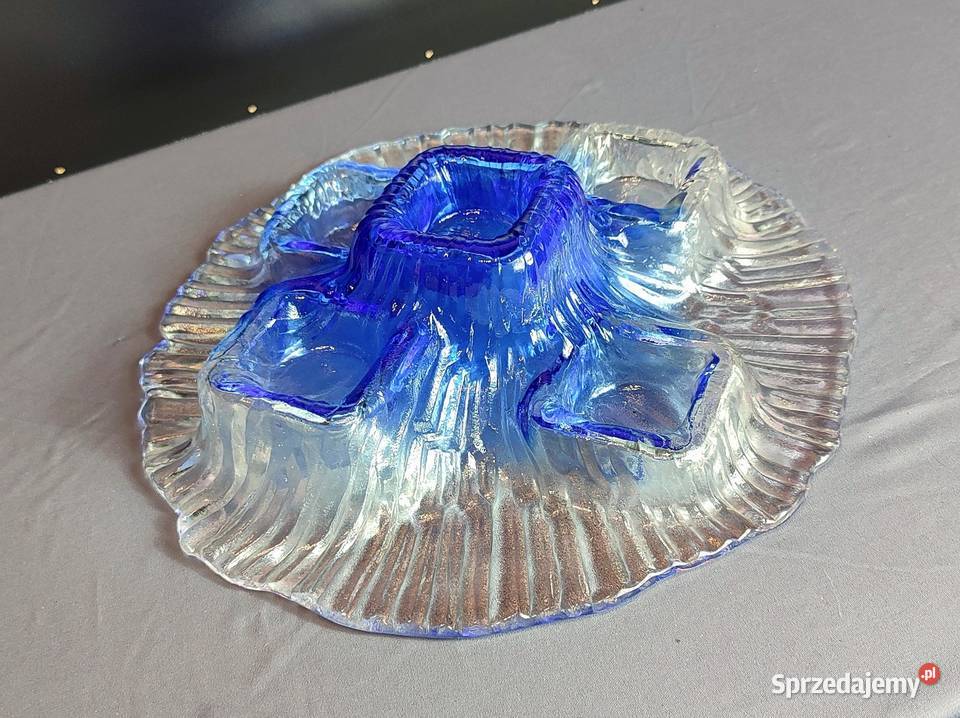 Świecznik Art Glass IILAATU Finland szklany Jasień
