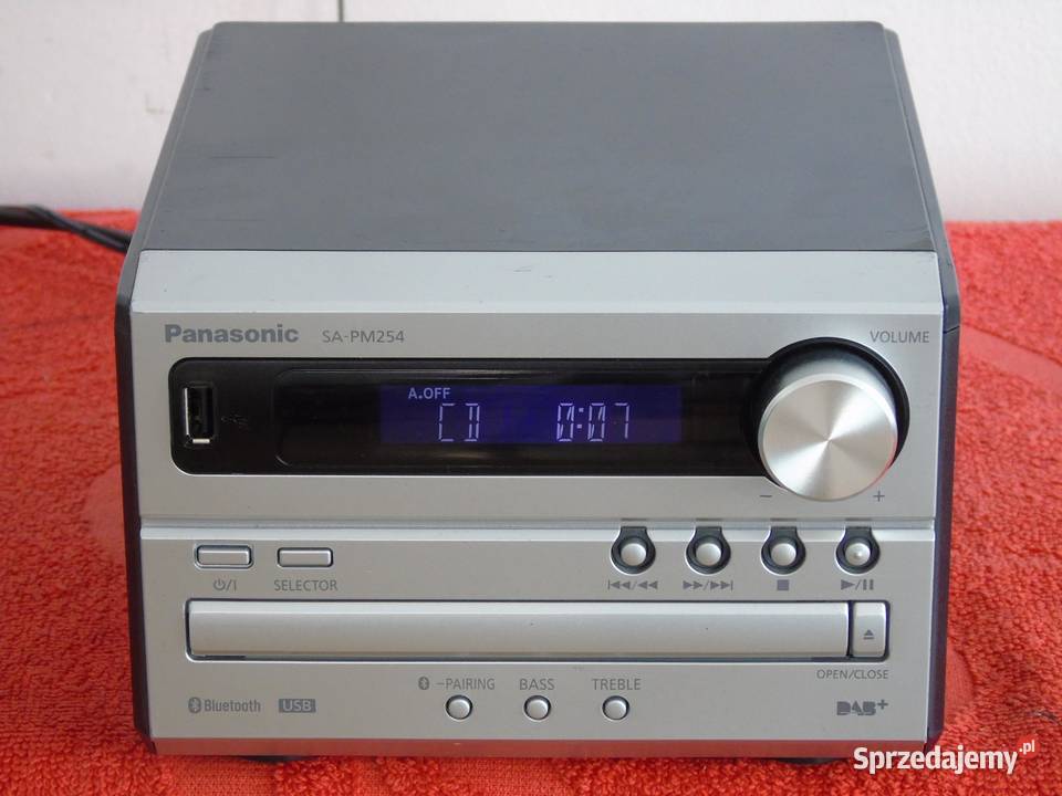 Wieża Panasonic SAPM254 radio RDS USB mp3 BT CD podkarpackie Jasło