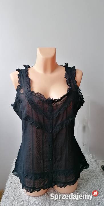 NOWA CZARNA BLUZKASOUTH R UK 16EUR 42 Łódź