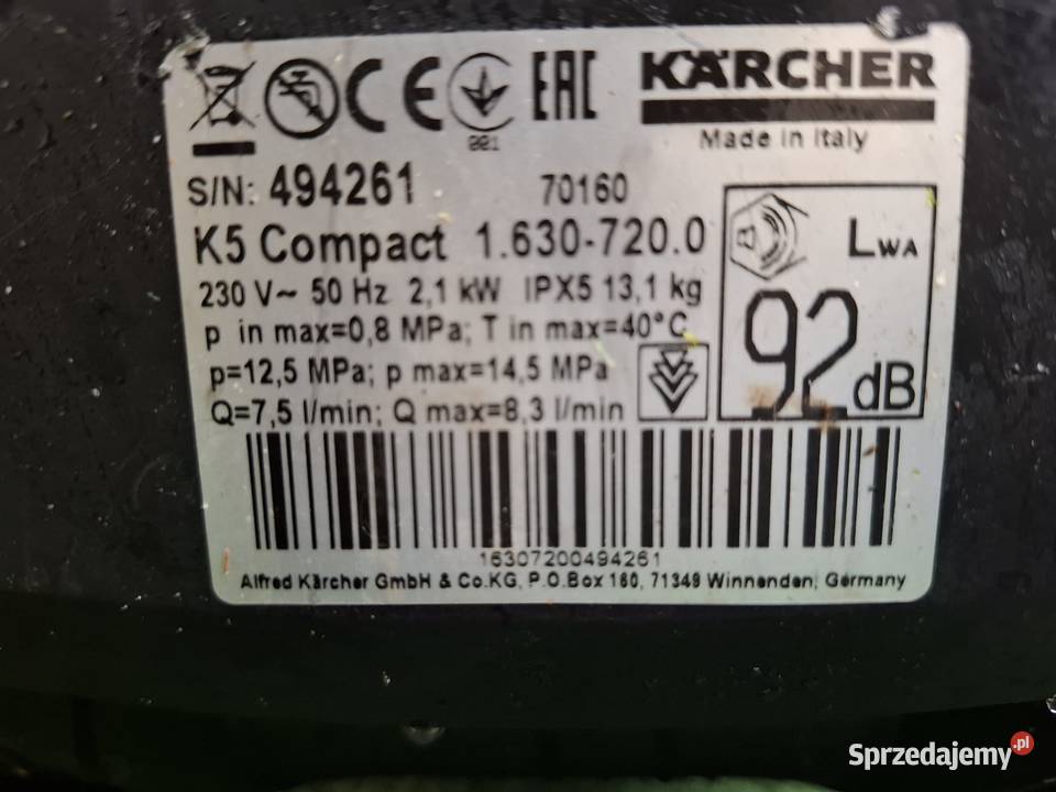 Myjka Karcher K 5 Compact Gwarancja Wysyłka Radom