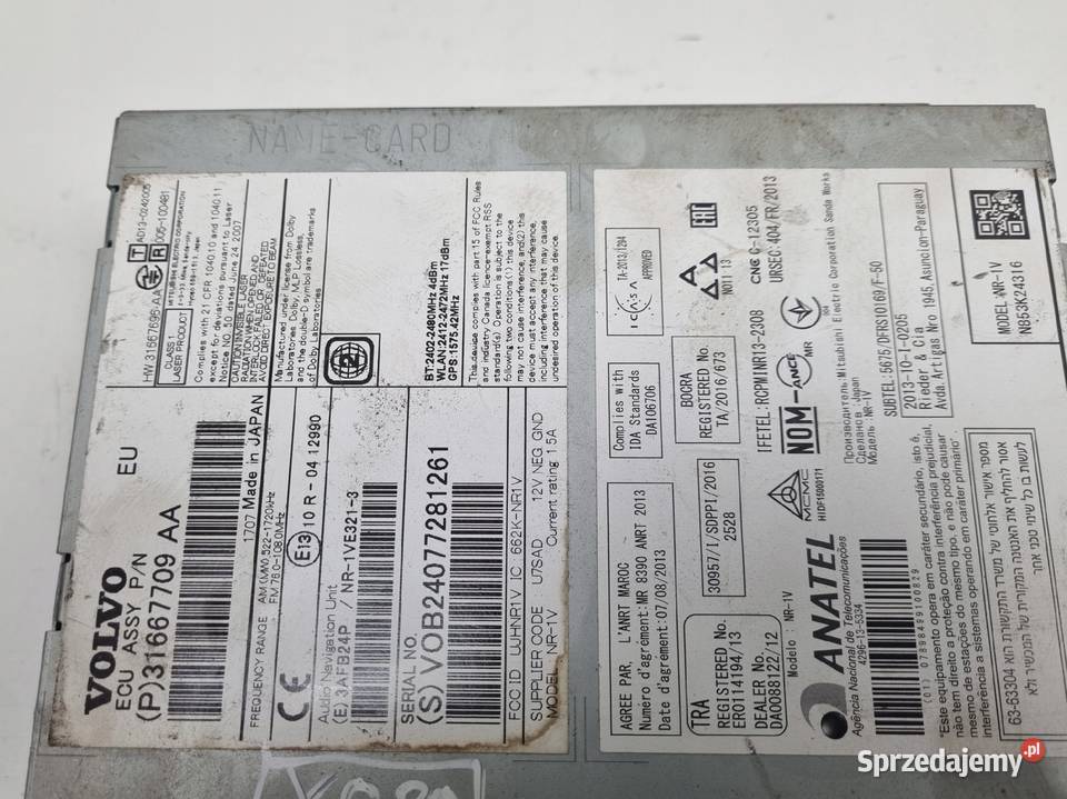 Volvo V40 II V60 S60 II XC60 RADIOODTWARZACZ