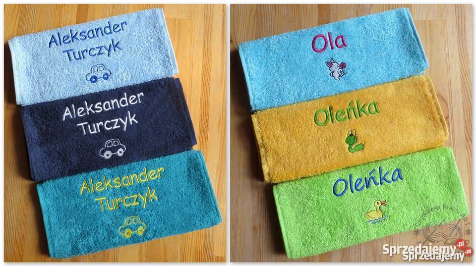 Prezent na Wielkanoc Zajączka ręcznik z IMIĘ Ręczniki kujawsko-pomorskie sprzedam