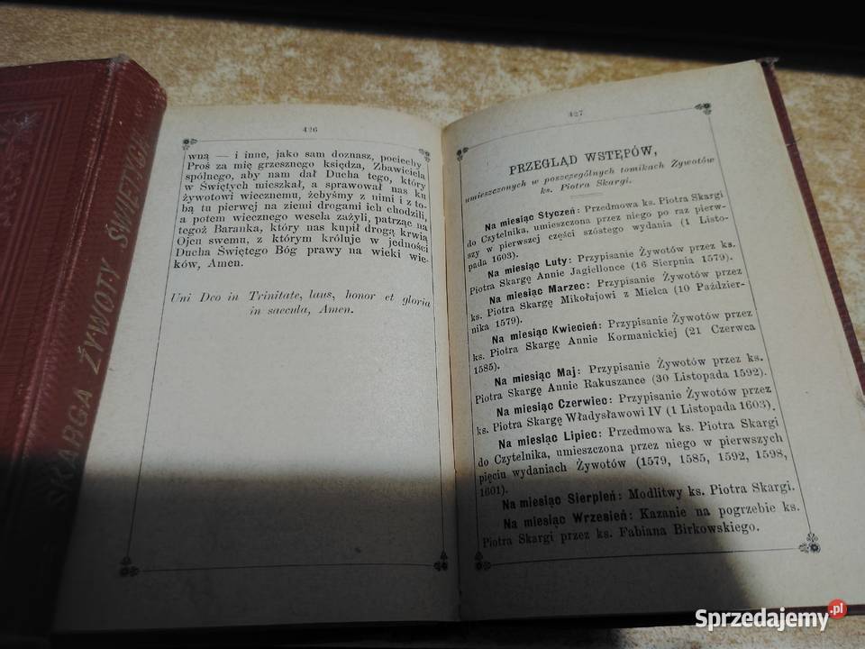 ŻYWOTY ŚWIĘTYCH T112 P SKARGA Kraków 18912 Iwno