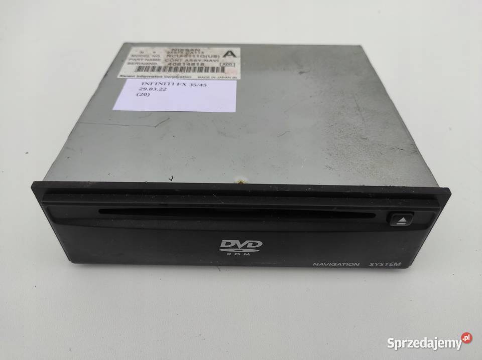 ODTWARZACZ DVD NAWIGACJI INFINITI FX35 FX45 Nowy Tomyśl