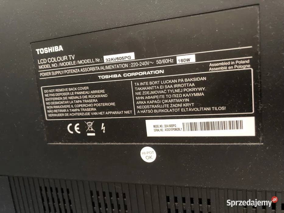 Telewizor TOSHIBA REGZA LED 32 32AV605PG retro Toshiba Kielce