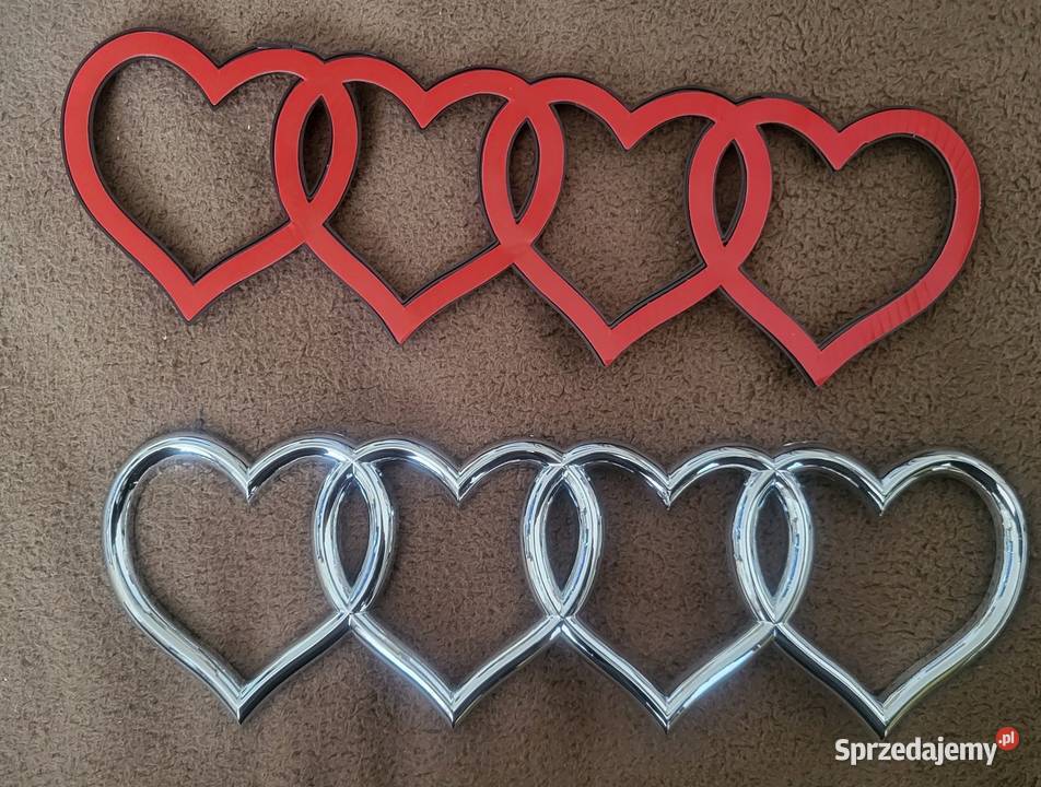 Logo emblemat Znaczek Audi Akcesoria samochodowe Gliwice