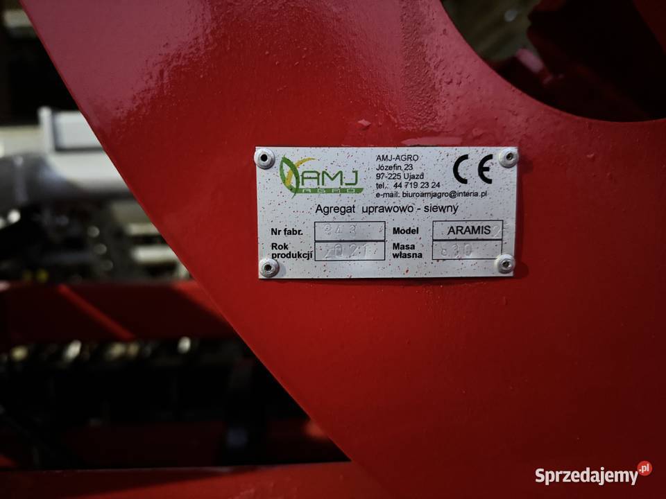 AMJ AGRO agregat uprawowo siewny 25m Moczydły sprzedam