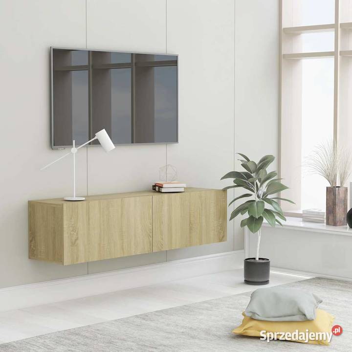 vidaXL Szafka pod telewizor dąb sonoma 120x30x30