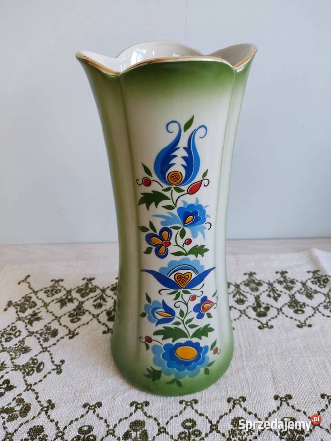 Wazon ceramiczny Lubiana w ludowym stylu