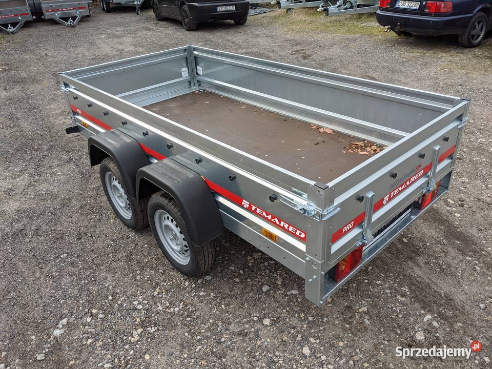 Przyczepa TEMARED PRO 26122 dwuosiowa 264x126 pełny VAT Lublin