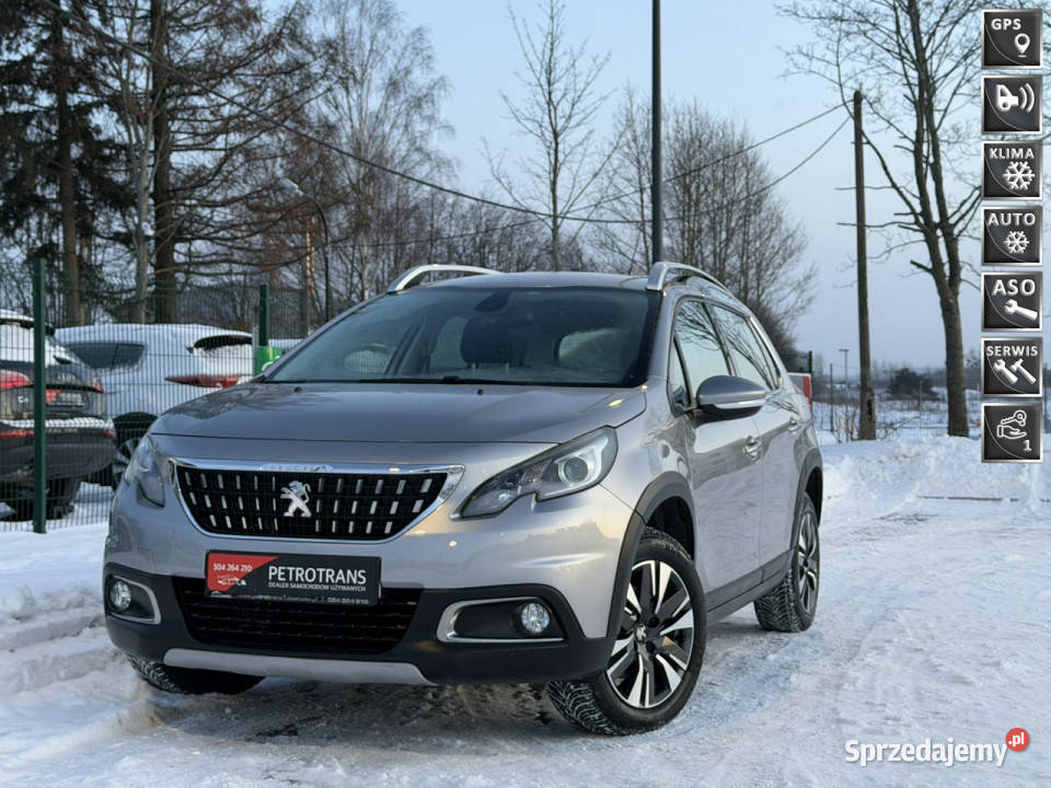 Peugeot 2008 12 110 LED Nawigacja Półskóra światła przeciwmgielne Mrągowo sprzedam