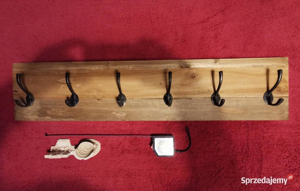 Wieszak drewniany stylowy ścienny Vintage łódzkie Łask
