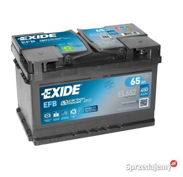 Akumulator Exide Start Stop EFB 65Ah 650A PRAWY podkarpackie Mielec