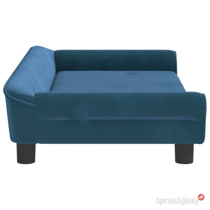 Sofa dzieci niebieska 100x50x26 aksamit Warszawa