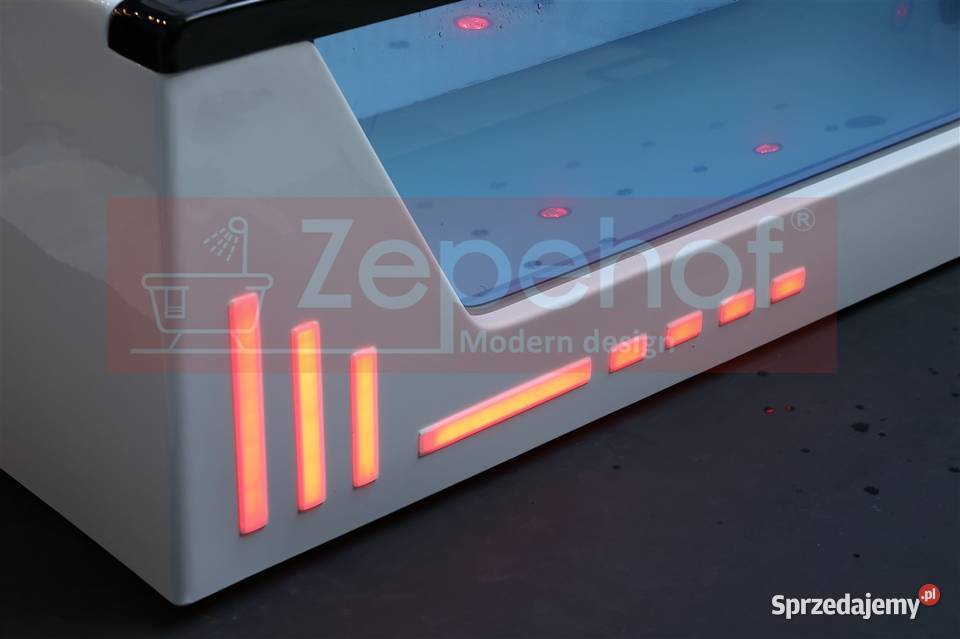 Wanna z hydromasażem BC607 Wei prostokątna Grabówka