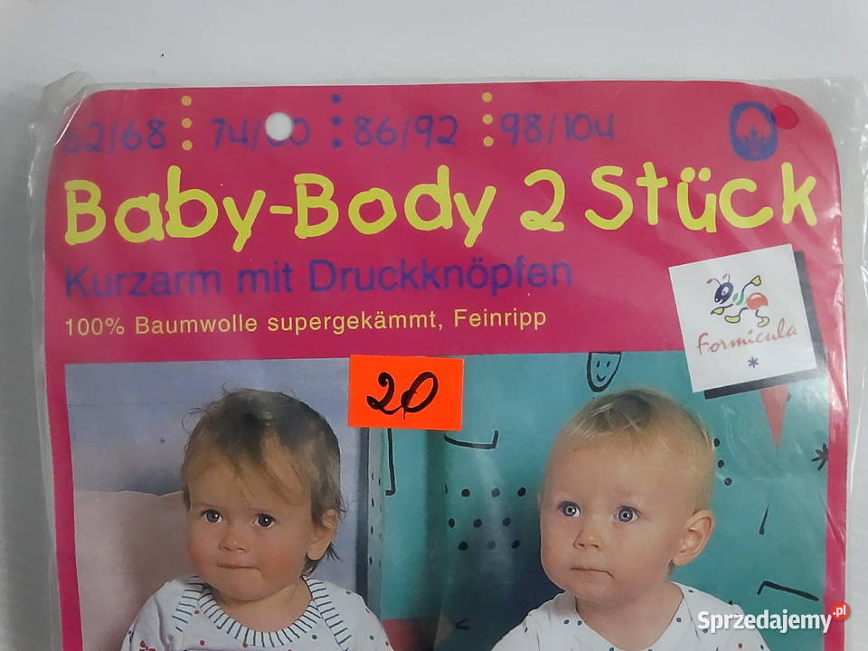 Zestaw Nowych Body Niemowlęcych 2pak 100 Bawełna lubelskie Biłgoraj sprzedam
